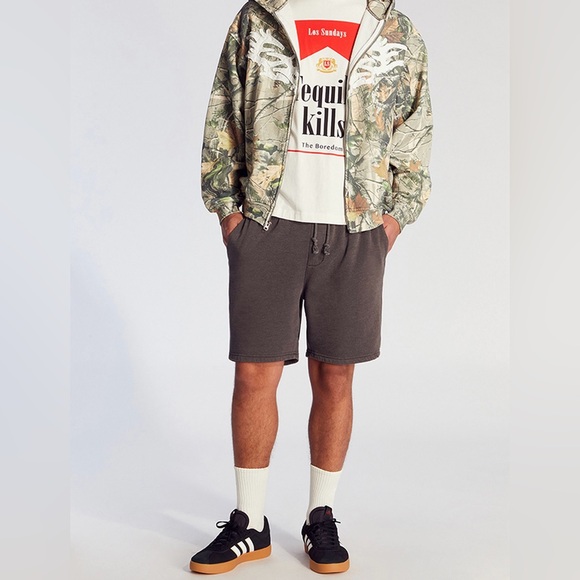 PacSun Other - NWT PacSun Fleece Volley Shorts Charcoal Casual Sweat Shorts SZ Small